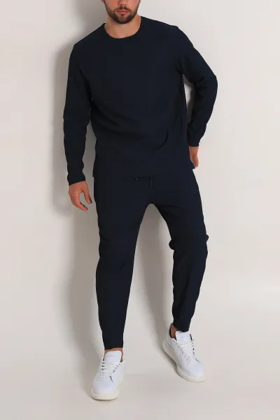 petrol-relaxed-fit-fitilli-dokulu-erkek-esofman-takimi-300072