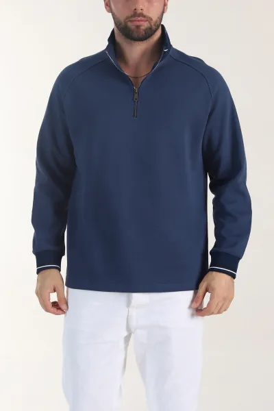 petrol-yarim-fermuarli-dik-yaka-erkek-sweatshirt-406951