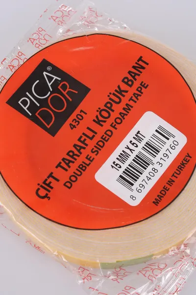 Picador Çift Taraflı Köpük Bant 15mm X 5 Mt 475088