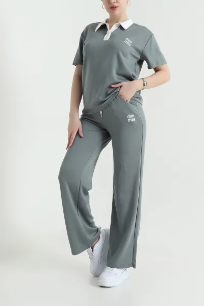 Polo Yaka Oysho Kadın İkili Takım 438883