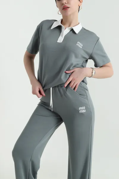 Polo Yaka Oysho Kadın İkili Takım 438883