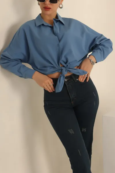 Poplin Dokuma Bayan Gömlek 234845