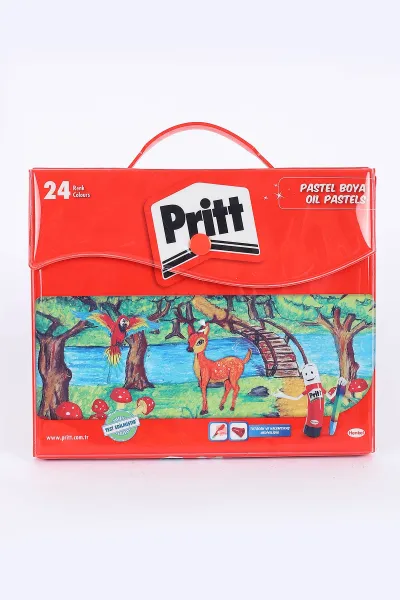 Pritt 24 Renk Çanta Pastel Boya 384357