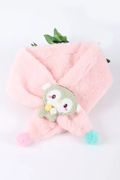 Pudra (0-10 Yaş) Ponponlu  Nakışlı     Peluş Bebek&Çocuk Atkı&Aksesuar 410942