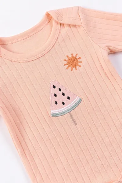 Pudra (0-9 Ay) Dondurma  Nakışlı   Kız Bebek Takım 480483