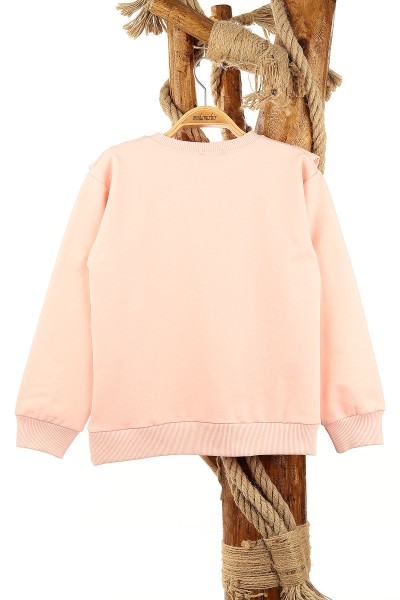 Pudra (1-4 Yaş) Flower Papatya Baskılı Kız Bebe Sweat 155247