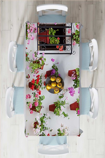 140x220 Dijital Baskılı Mordern  Masa Örtüsü 219003