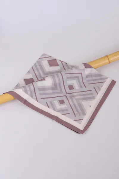 Pudra 180X70 cm Dijital Baskı Desenli Pamuk Şal Marlow 332760