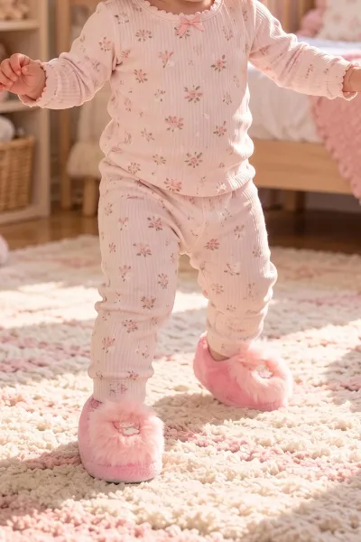 Pudra ( 21 - 24 ) Peluş Figürlü Kız Bebek Panduf 495172