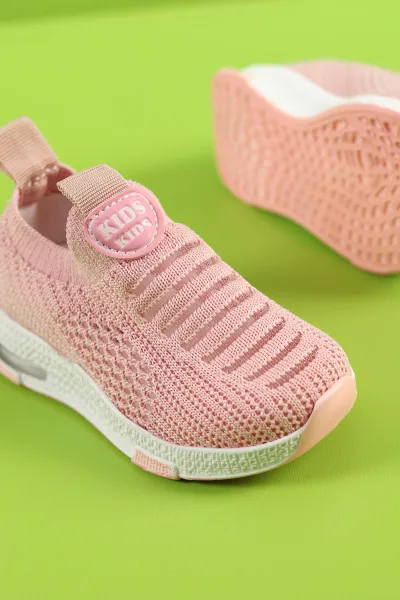 Pudra (21-25 Bebe) Triko Işıklı Bebe Spor Ayakkabı 248793