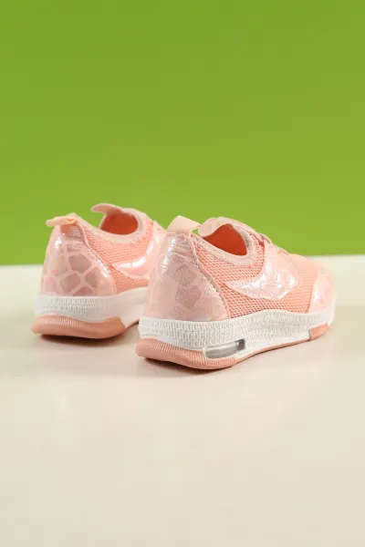 Pudra (22-25 Bebe) Işıklı Desenli Bebe Spor Ayakkabı 257595
