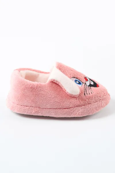 Pudra ( 25 - 30 ) Peluş Figürlü Kız Çocuk Panduf 488259