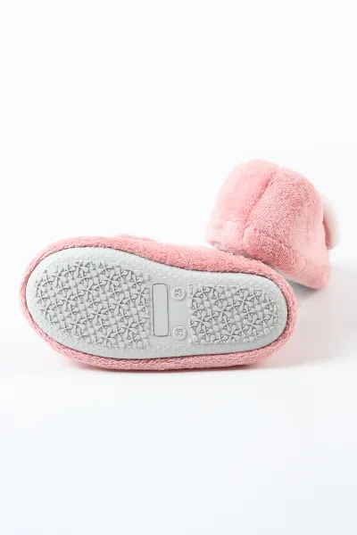 Pudra ( 25 - 30 ) Peluş Figürlü Kız Çocuk Panduf 488259