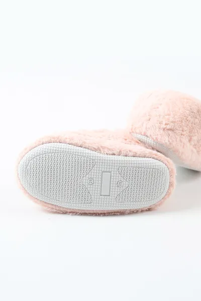 Pudra ( 25 - 30 ) Peluş Figürlü Kız Çocuk Panduf 488293