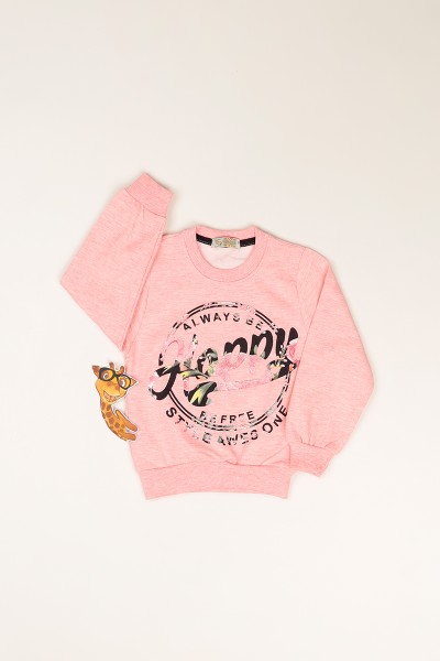 pudra-3-12-yas-happy-baskili-ici-sardonlu-kiz-cocuk-sweatshirt-82152