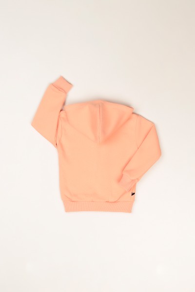 Pudra (3-7Yaş)Fermuarlı Şardonlu Kız Çocuk Sweat 82354