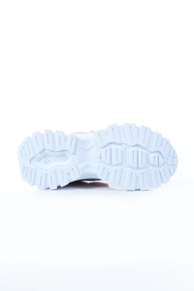 Pudra (31-35 Filet) Parça Geçmeli Lastikli Cırtlı Kız Çocuk Spor Ayakkabı 168828