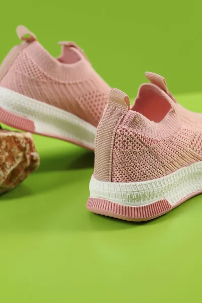 Pudra (31-35 Filet) Triko Kız Çocuk Spor Ayakkabı 257641