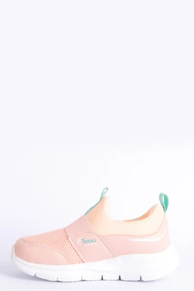Pudra (31-35 Filet) Twins Baskılı Triko Bağcıksız  Çocuk Spor Ayakkabı 257284