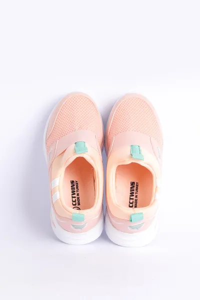 Pudra (31-35 Filet) Twins Baskılı Triko Bağcıksız  Çocuk Spor Ayakkabı 257284