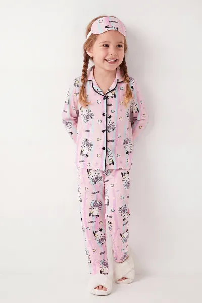pudra-4-12-yas-desenli-uzun-kol-on-dugmeli-goz-bandi-detayli-kiz-cocuk-pijama-takim-473656