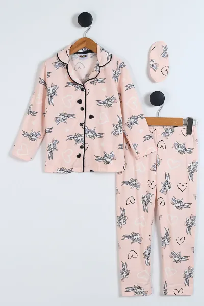 pudra-4-12-yastavsan-baskili-on-dugmeli-goz-bandi-detayli-kiz-cocuk-pijama-takim-340423