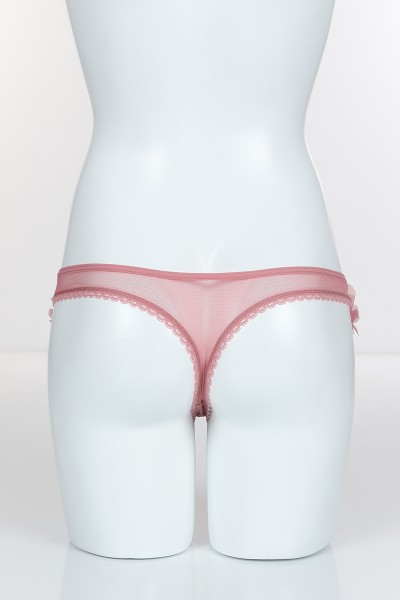 Pudra 4064 Komple Tül Paçalar Çiçekli Tanga 101764