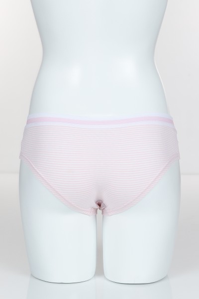 Pudra 4318 Hıpboxer Love Baskılı Çizgili Kumaş Külot 101770