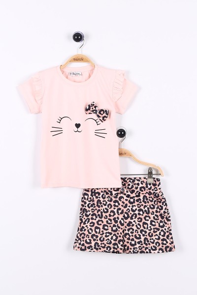 pudra-5-8-yas-kedi-baskili-leopar-desenli-kiz-cocuk-sortlu-takim-175001