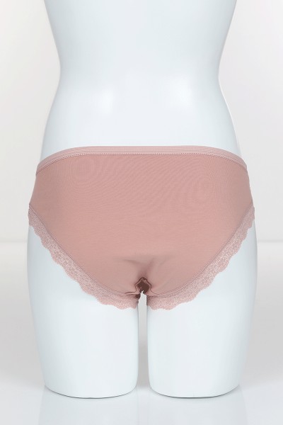 Pudra 6405 Bikini Ön Üst Bant Alt ve Arka Pamuk Külot 102383