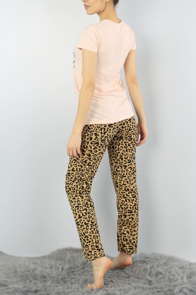 Pudra Baskılı Bayan Pijama Takımı 54395