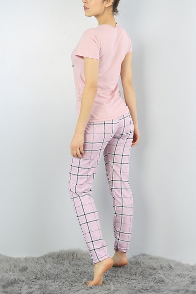 Pudra Baskılı Bayan Pijama Takımı 54913