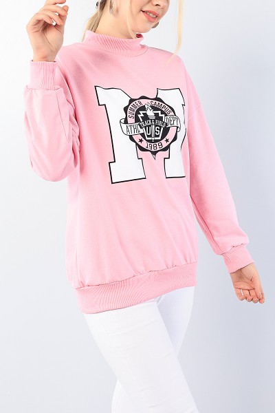 Pudra Baskılı Bayan Sweat 75263