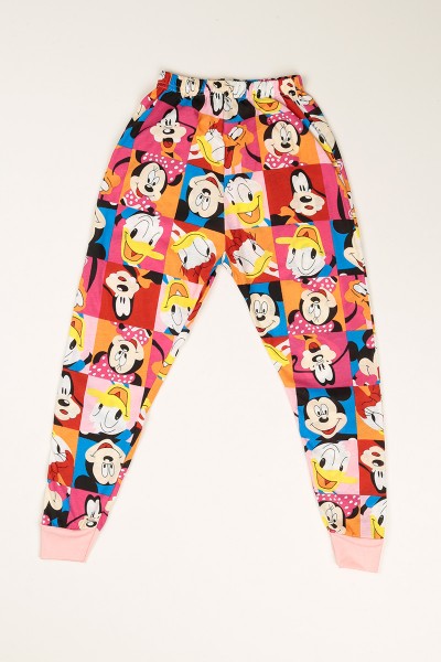 Pudra Baskılı Kız Çocuk Pijama Takımı 77943