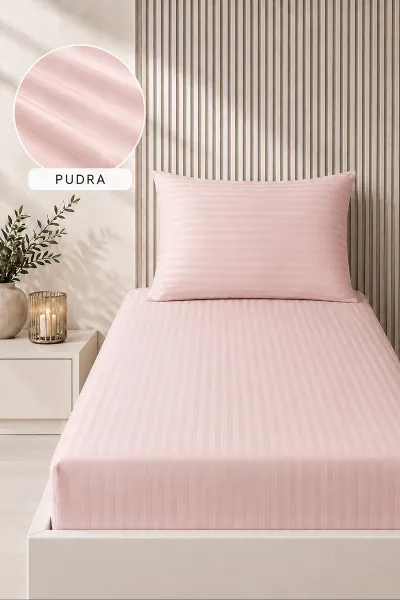 pudra-bella-home-100x200-cm-tek-kisilik-cizgili-saten-carsaf-seti-482992