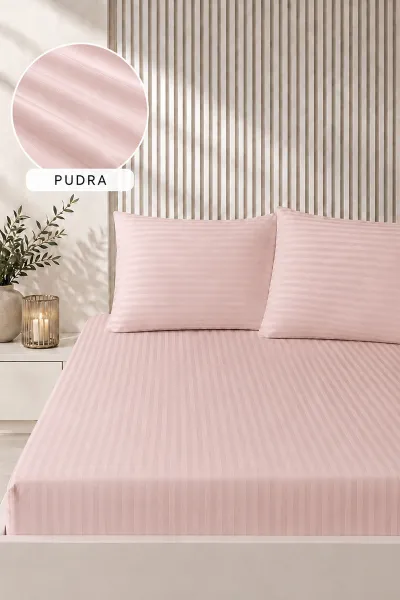 pudra-bella-home-160x200-cm-cift-kisilik-cizgili-saten-carsaf-seti-483022