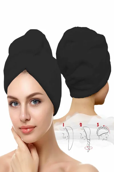 Siyah Welsoft Havlu Bone 213059