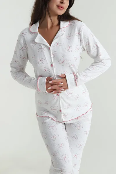 Pudra Berlin Uzun Kol Kadın Pijama Takımı 484521