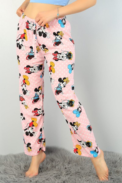Pudra Desenli Bayan Pijama Altı 71632