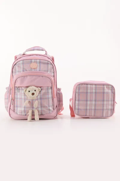 pudra-ekose-desenli-ayicik-detayli-parasut-kumas-bol-gozlu-sirt-cantasi-386192