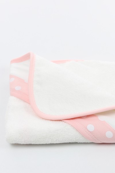 Pudra (En:78 cm Boy:88 cm) Benekli Zürafa Nakışlı havlu 141904