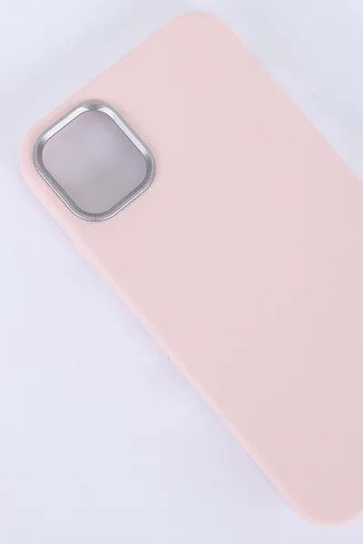 Pudra İPhone 12 Uyumlu Armory Serisi Sert Slikon Telefon Kılıfı 390221