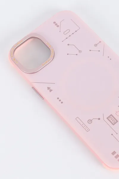 Pudra İPhone 14 Pro Max Uyumlu Magsafe Özellikli Energy Serisi Sert Slikon Telefon Kılıfı 390820