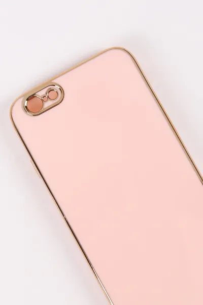 Pudra İphone 6 Uyumlu Kamera Korumalı Tpu Silikon Telefon Kılıfı 467017