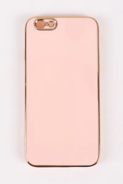 Pudra İphone 6 Uyumlu Kamera Korumalı Tpu Silikon Telefon Kılıfı 467017