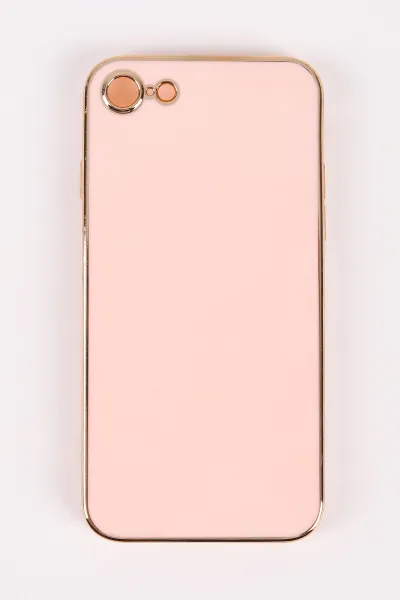 Pudra İphone 7/8 Uyumlu Kamera Korumalı Tpu Silikon Telefon Kılıfı 467020