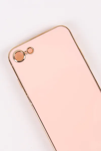 Pudra İphone 7/8 Uyumlu Kamera Korumalı Tpu Silikon Telefon Kılıfı 467020