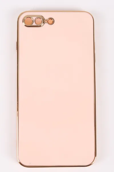 Pudra İphone 8 Plus Uyumlu Kamera Korumalı Tpu Silikon Telefon Kılıfı 467024