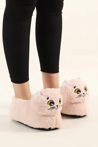 Pudra Kedi Detaylı Panduf 226976