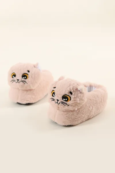 Pudra Kedi Detaylı Panduf 226976